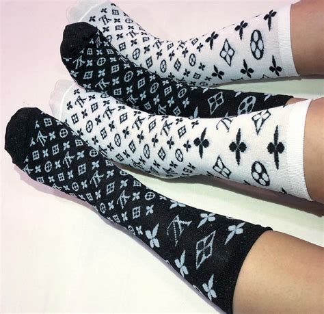 white louis vuitton socks|real louis vuitton socks.